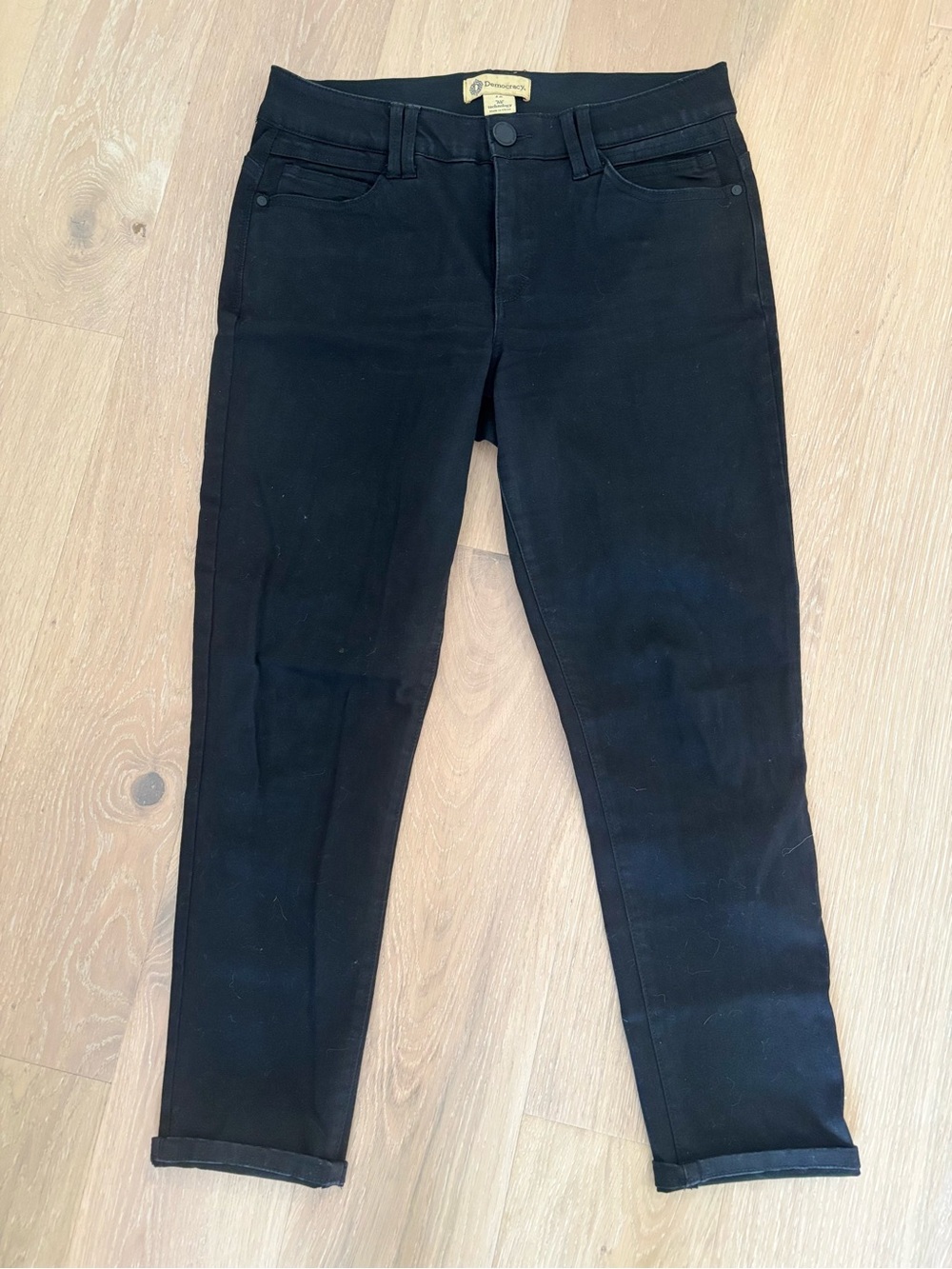 Democracy Black Ankle Slim Jeans